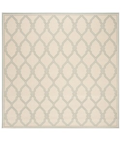 Safavieh Linden  Cream / Aqua LND124 6 ft. 7 in. X 6 ft. 7 in. Square Rug