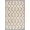 Safavieh Linden  Cream / Blue LND124 4 ft. X 6 ft. Rectangle Rug