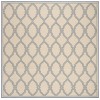 Safavieh Linden  Cream / Blue LND124 6 ft. 7 in. X 6 ft. 7 in. Square Rug