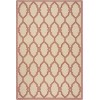 Safavieh Linden  Red / Creme LND124 4 ft. X 6 ft. Rectangle Rug