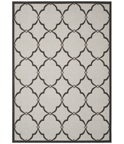 Safavieh Linden  Light Grey / Charcoal LND125 4 ft. X 6 ft. Rectangle Rug