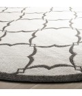 Safavieh Linden  Light Grey / Charcoal LND125 6 ft. 7 in. X 6 ft. 7 in. Square Rug