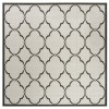 Safavieh Linden  Light Grey / Charcoal LND125 6 ft. 7 in. X 6 ft. 7 in. Square Rug