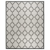 Safavieh Linden  Light Grey / Charcoal LND125 9 ft. X 12 ft. Rectangle Rug