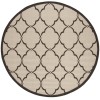 Safavieh Linden  Natural / Brown LND125 6 ft. 7 in. X 6 ft. 7 in. Round Rug
