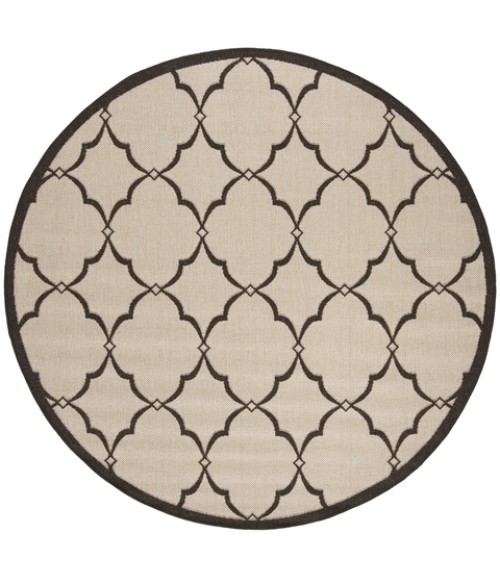 Safavieh Linden  Natural / Brown LND125 6 ft. 7 in. X 6 ft. 7 in. Round Rug