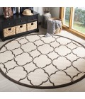 Safavieh Linden  Natural / Brown LND125 6 ft. 7 in. X 6 ft. 7 in. Round Rug
