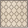 Safavieh Linden  Natural / Brown LND125 6 ft. 7 in. X 6 ft. 7 in. Square Rug
