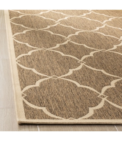 Safavieh Linden  Beige / Cream LND125 6 ft. 7 in. X 6 ft. 7 in. Round Rug