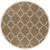 Safavieh Linden  Beige / Cream LND125 6 ft. 7 in. X 6 ft. 7 in. Round Rug