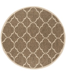 Safavieh Linden  Beige / Cream LND125 6 ft. 7 in. X 6 ft. 7 in. Round Rug