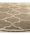 Safavieh Linden  Beige / Cream LND125 6 ft. 7 in. X 6 ft. 7 in. Round Rug