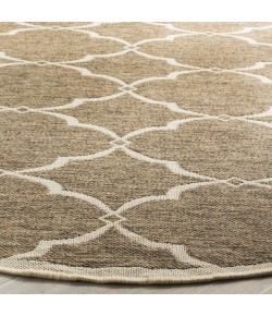 Safavieh Linden  Beige / Cream LND125 6 ft. 7 in. X 6 ft. 7 in. Round Rug