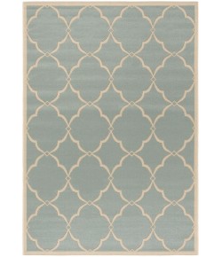 Safavieh Linden  Aqua / Cream LND125 4 ft. X 6 ft. Rectangle Rug