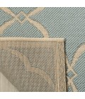 Safavieh Linden  Aqua / Cream LND125 4 ft. X 6 ft. Rectangle Rug