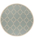 Safavieh Linden  Aqua / Cream LND125 6 ft. 7 in. X 6 ft. 7 in. Round Rug