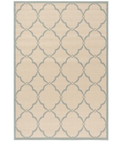 Safavieh Linden  Cream / Aqua LND125 4 ft. X 6 ft. Rectangle Rug