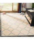 Safavieh Linden  Cream / Aqua LND125 4 ft. X 6 ft. Rectangle Rug