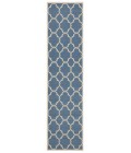 Safavieh Linden  Blue / Creme LND125 2 ft. 2 in. X 8 ft. Runner Rug