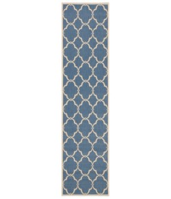 Safavieh Linden  Blue / Creme LND125 2 ft. 2 in. X 8 ft. Runner Rug
