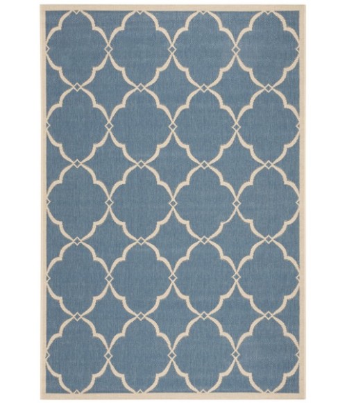 Safavieh Linden  Blue / Creme LND125 4 ft. X 6 ft. Rectangle Rug