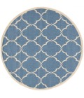 Safavieh Linden  Blue / Creme LND125 6 ft. 7 in. X 6 ft. 7 in. Round Rug