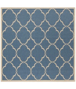 Safavieh Linden  Blue / Creme LND125 6 ft. 7 in. X 6 ft. 7 in. Square Rug