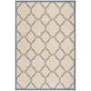 Safavieh Linden  Cream / Blue LND125 4 ft. X 6 ft. Rectangle Rug