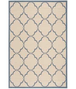 Safavieh Linden  Cream / Blue LND125 5 ft. 3 in. X 7 ft. 6 in. Rectangle Rug