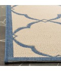 Safavieh Linden  Cream / Blue LND125 2 ft. 2 in. X 8 ft. Runner Rug
