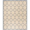 Safavieh Linden  Cream / Blue LND125 9 ft. X 12 ft. Rectangle Rug