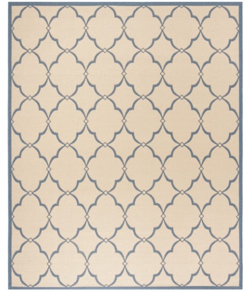 Safavieh Linden  Cream / Blue LND125 9 ft. X 12 ft. Rectangle Rug