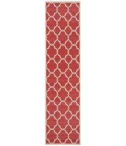 Safavieh Linden  Red / Creme LND125 2 ft. 2 in. X 8 ft. Runner Rug