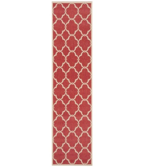 Safavieh Linden  Red / Creme LND125 2 ft. 2 in. X 8 ft. Runner Rug