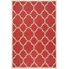 Safavieh Linden  Red / Creme LND125 4 ft. X 6 ft. Rectangle Rug