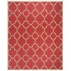Safavieh Linden  Red / Creme LND125 9 ft. X 12 ft. Rectangle Rug