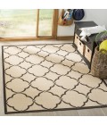 Safavieh Linden  Creme / Brown LND125 4 ft. X 6 ft. Rectangle Rug