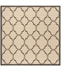 Safavieh Linden  Creme / Brown LND125 6 ft. 7 in. X 6 ft. 7 in. Square Rug