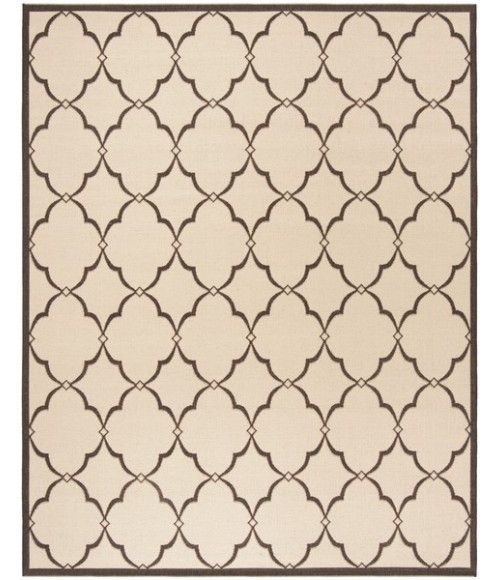 Safavieh Linden  Creme / Brown LND125 9 ft. X 12 ft. Rectangle Rug