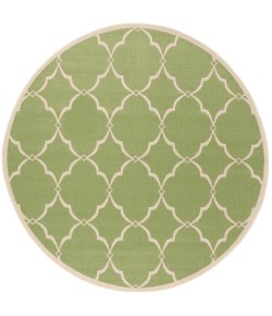 Safavieh Linden  Olive / Cream LND125 6 ft. 7 in. X 6 ft. 7 in. Round Rug