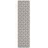 Safavieh Linden  Light Grey / Charcoal LND127 2 ft. 2 in. X 8 ft. Runner Rug