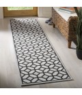 Safavieh Linden  Light Grey / Charcoal LND127 2 ft. 2 in. X 8 ft. Runner Rug