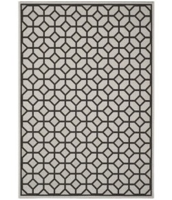 Safavieh Linden  Light Grey / Charcoal LND127 5 ft. 3 in. X 7 ft. 6 in. Rectangle Rug