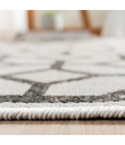 Safavieh Linden  Light Grey / Charcoal LND127 2 ft. 2 in. X 8 ft. Runner Rug