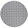 Safavieh Linden  Light Grey / Charcoal LND127 6 ft. 7 in. X 6 ft. 7 in. Round Rug