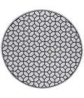 Safavieh Linden  Light Grey / Charcoal LND127 6 ft. 7 in. X 6 ft. 7 in. Round Rug