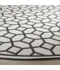 Safavieh Linden  Light Grey / Charcoal LND127 6 ft. 7 in. X 6 ft. 7 in. Round Rug