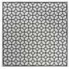 Safavieh Linden  Light Grey / Charcoal LND127 6 ft. 7 in. X 6 ft. 7 in. Square Rug