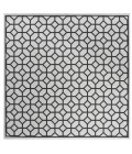 Safavieh Linden  Light Grey / Charcoal LND127 6 ft. 7 in. X 6 ft. 7 in. Square Rug