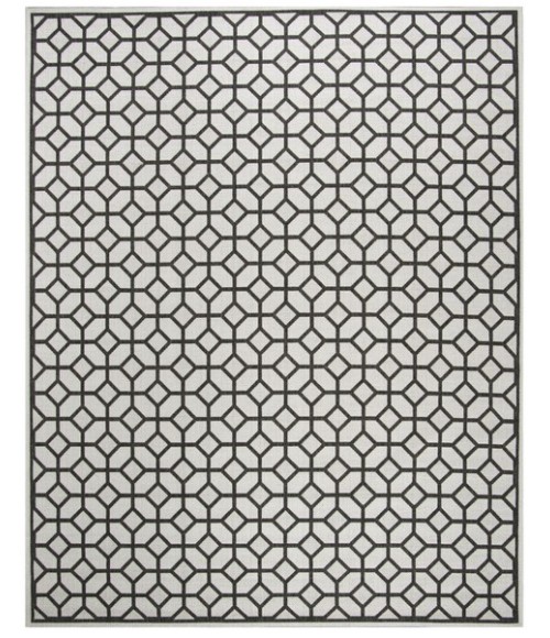 Safavieh Linden  Light Grey / Charcoal LND127 9 ft. X 12 ft. Rectangle Rug